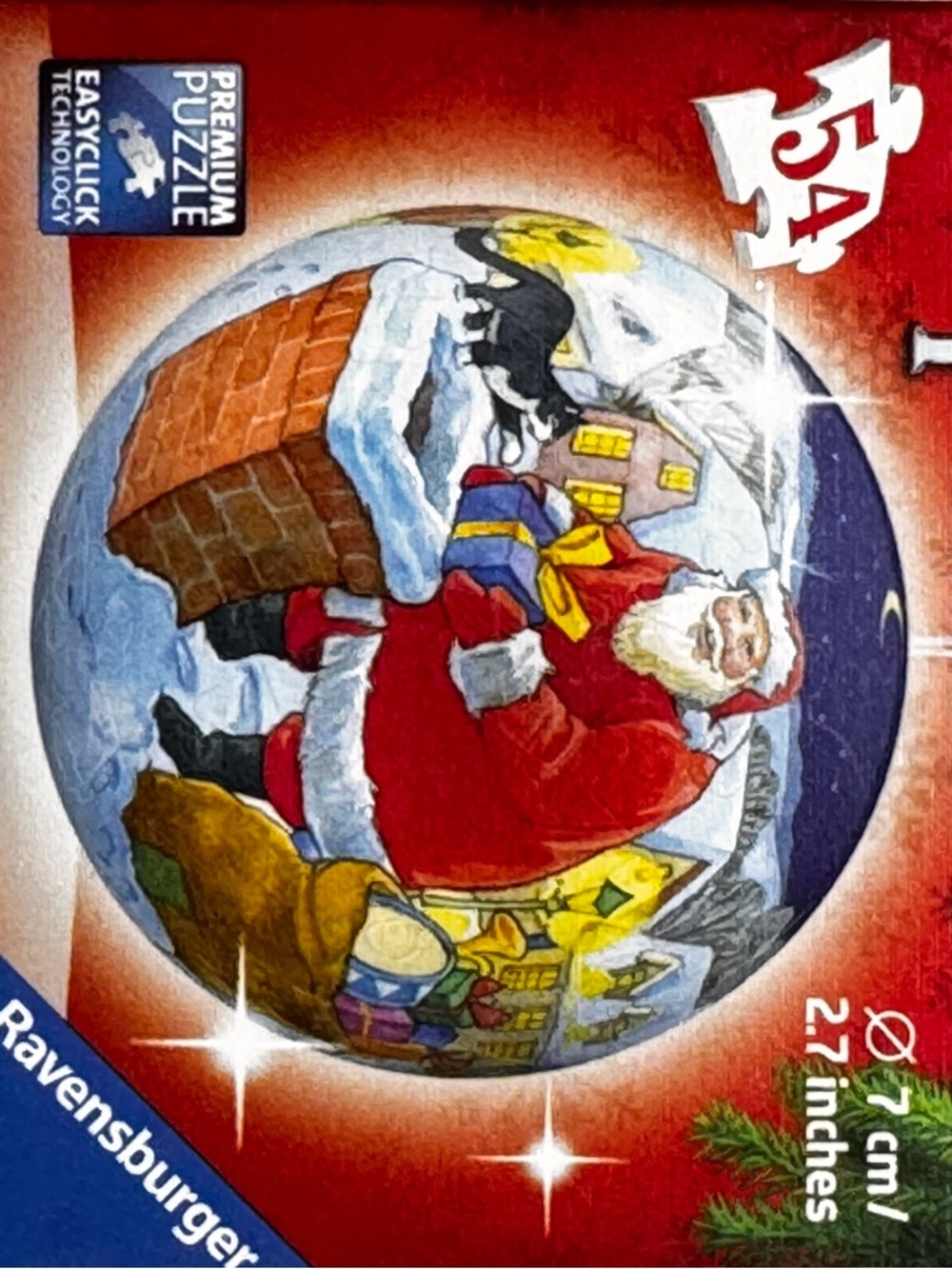 Ravensburger Santa in Red Coat with Colorful Presents Puzzle